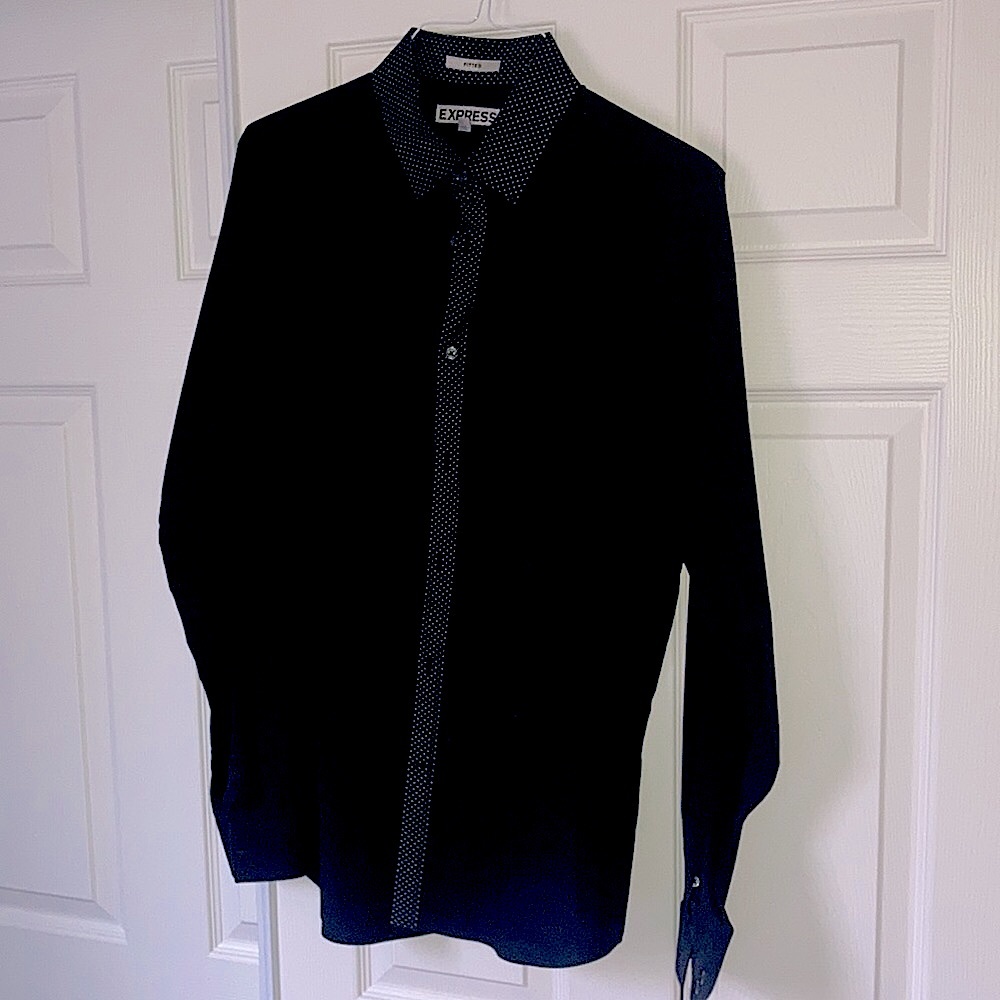 Expresss Men’s Dress shirt size LG 16-16 1/2